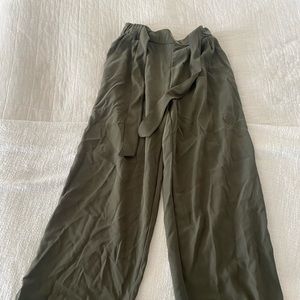 Lululemon Olive Green Wide Leg Pants size 10